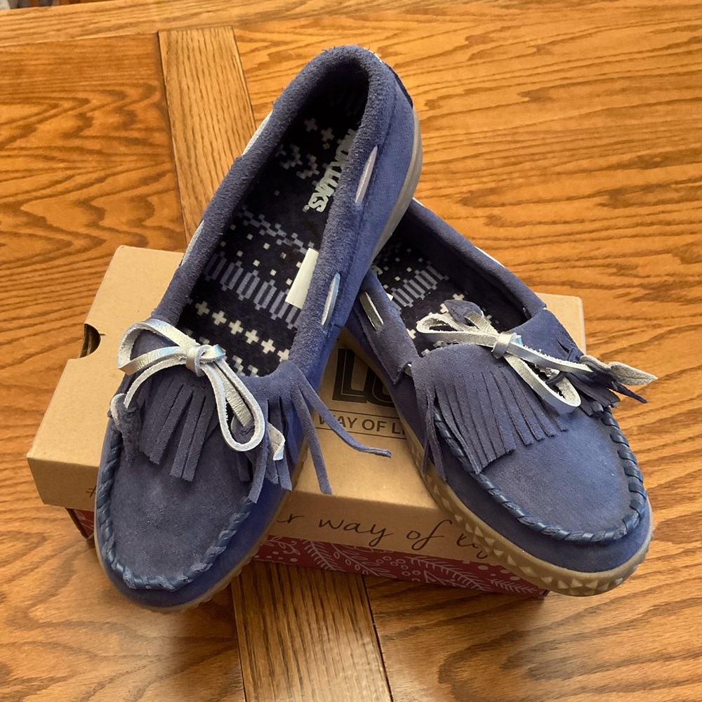 NIB Muk Luks Moccasins, Women’s Sz 7.5